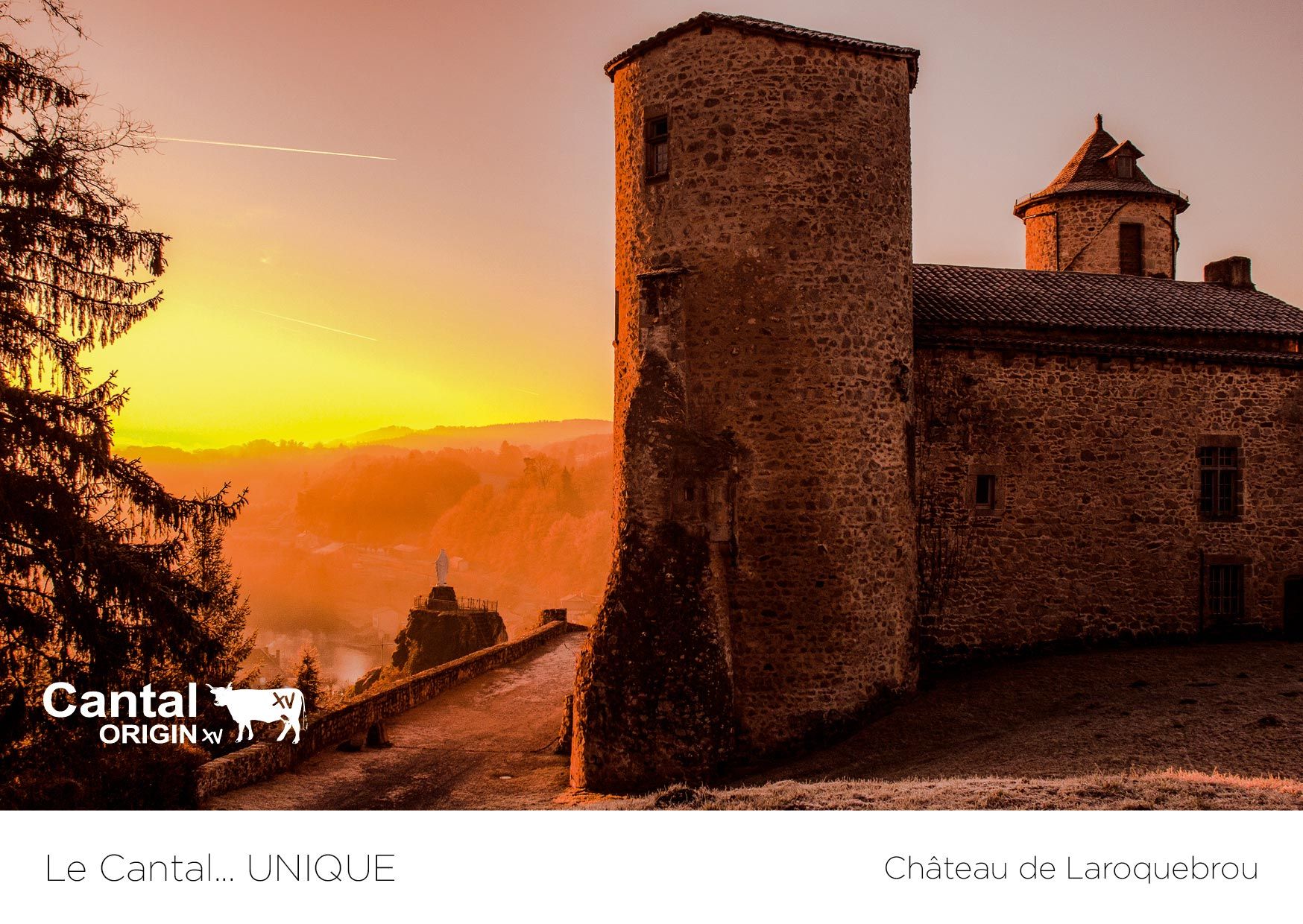 Carte postale Cantal Origin XV - une marque identitaire de promotion du Département du Cantal par ALTAprod et ANCOOR